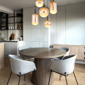globo-hanglamp-severin-amberkleurig-glas-ø71cm-led-16057-5h-1