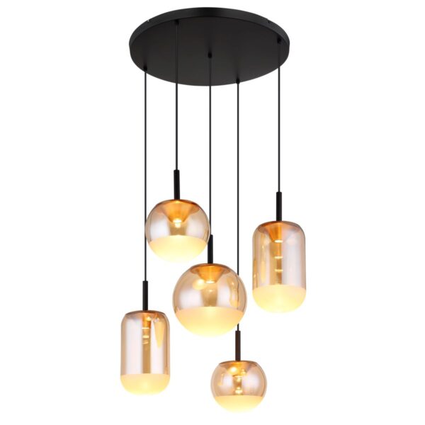 globo-hanglamp-severin-amberkleurig-glas-ø71cm-led-16057-5h-1