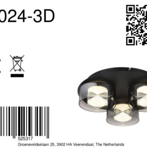 globo-plafonniere-belinda-zwart-glas-ø38cm-led-16024-3d-8a