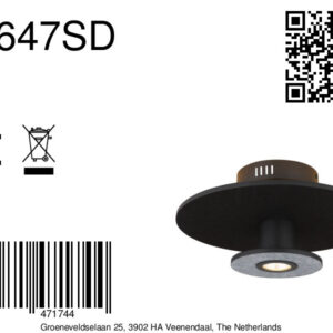 globo-plafonniere-carter-zwart-metaal-ø38cm-led-15647sd-8a