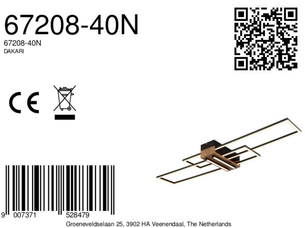 globo-plafonniere-dakari-zwart-metaal-led-67208-40n-8a