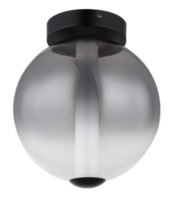 globo-plafonniere-lacy-zwart-glas-ø25cm-led-15798d-1