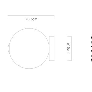 globo-plafonniere-lacy-zwart-glas-ø25cm-led-15798d-1