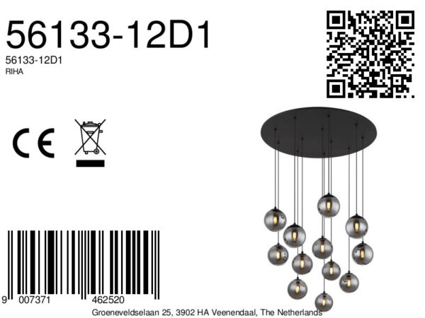 globo-plafonniere-riha-zwart-glas-ø75cm-g9-56133-12d1-8a