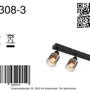globo-spot-hubertus-zwart-glas-opbouwspot-e14-54308-3-8a