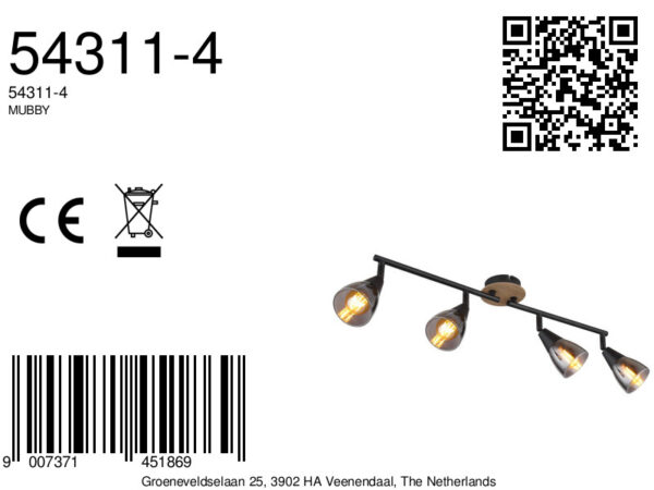 globo-spot-mubby-zwart-glas-opbouwspot-e14-54311-4-8a