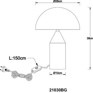 globo-tafellamp-atoma-groen-metaal-ø28cm-e27-21030bg-1