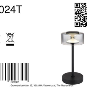 globo-tafellamp-belinda-zwart-glas-ø15cm-led-16024t-8a