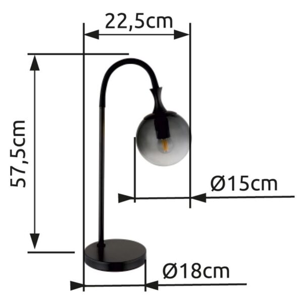 globo-tafellamp-dalton-zwart-glas-e27-15885t-1