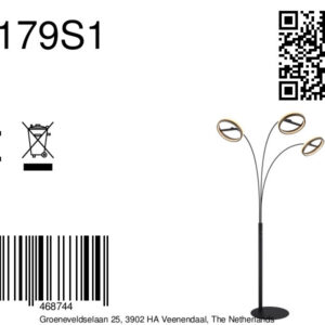 globo-tafellamp-della-zwart-metaal-booglamp-led-67179s1-8a