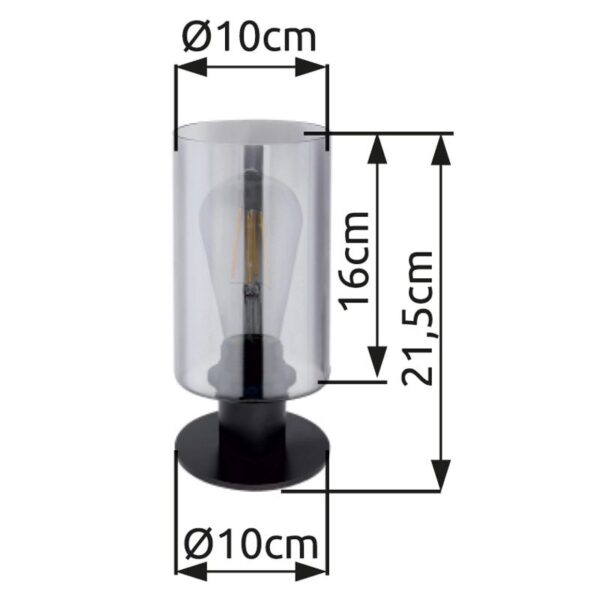 globo-tafellamp-hadera-zwart-glas-ø10cm-e27-15465t-1