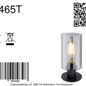 globo-tafellamp-hadera-zwart-glas-ø10cm-e27-15465t-8a