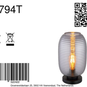 globo-tafellamp-jefrey-zwart-glas-ø20cm-e27-15794t-8a