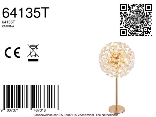 globo-tafellamp-katrina-goud-glas-ø35cm-g9-64135t-8a