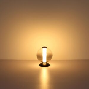 globo-tafellamp-lacy-zwart-glas-ø18cm-led-15798t-1