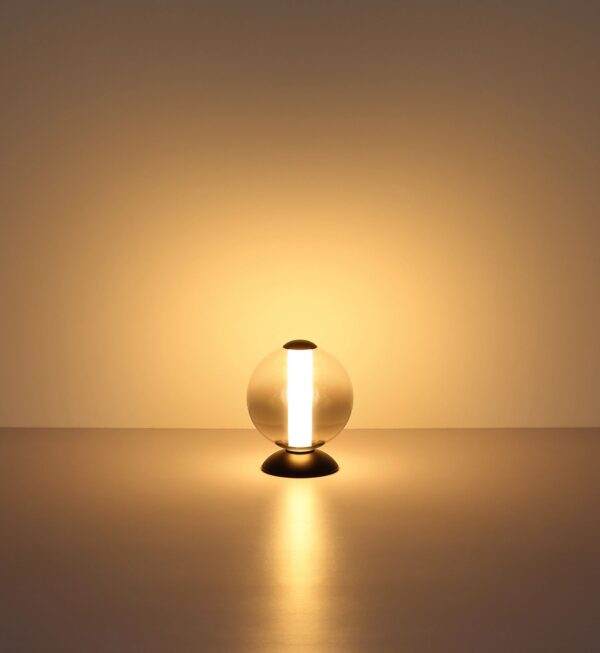 globo-tafellamp-lacy-zwart-glas-ø18cm-led-15798t-1