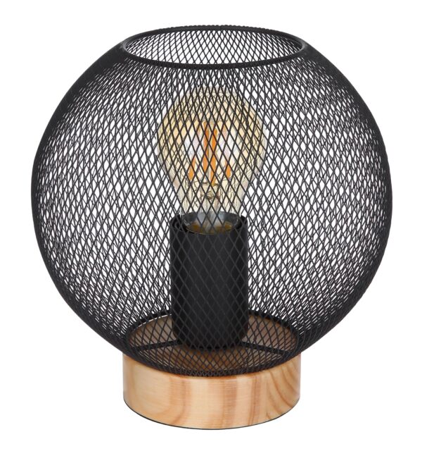 globo-tafellamp-pablo-zwart-hout-ø20cm-e27-15663t-1