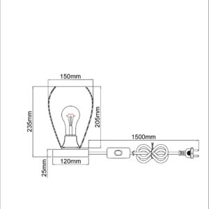 globo-tafellamp-pablo-zwart-hout-ø20cm-e27-15663t-1
