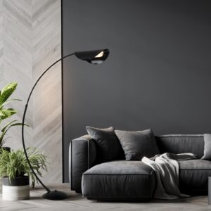 globo-tafellamp-robles-zwart-metaal-booglamp-led-58032s-1