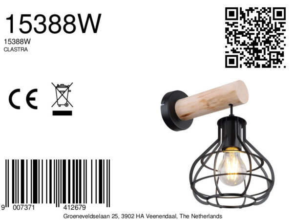globo-wandlamp-clastra-zwart-metaal-e27-15388w-8a