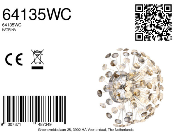 globo-wandlamp-katrina-chroom-glas-ø40cm-g9-64135wc-8a