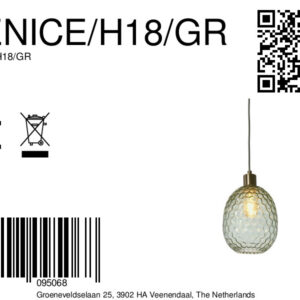it'saboutromi-hanglamp-venice-groen-glasmetaal-ø18cm-e27-venice/h18/gr-8a