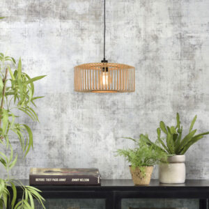 good&mojo-hanglamp-bromo-naturel/zwart-bamboe-ø40cm-e27-bromo/h/4018/n-04