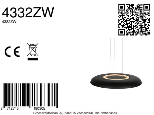 steinhauer-hanglamp-goldenveil-zwart-metaal-ø60cm-led-4332zw-8a
