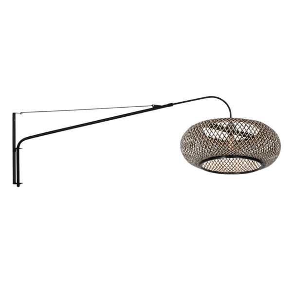 steinhauer-wandlamp-elegantclassy-zwart-bamboemetaal-e27-4449zw-1