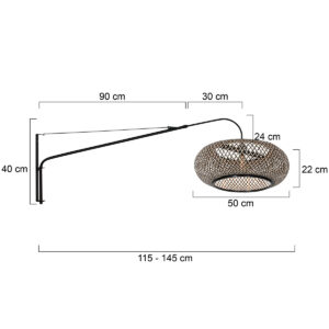 steinhauer-wandlamp-elegantclassy-zwart-bamboemetaal-e27-4449zw-7
