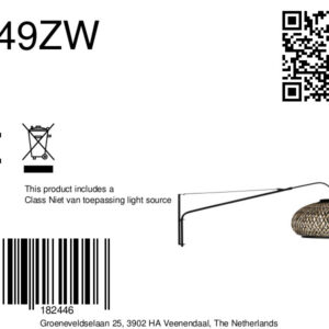 steinhauer-wandlamp-elegantclassy-zwart-bamboemetaal-e27-4449zw-8a