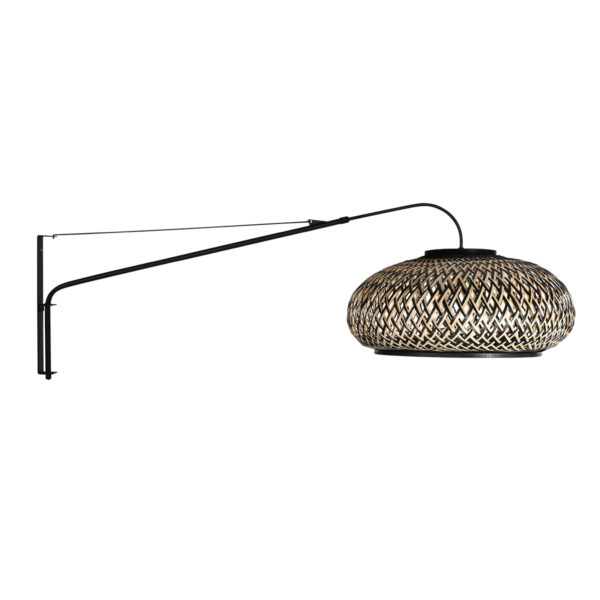 steinhauer-wandlamp-elegantclassy-zwart-bamboemetaal-e27-4450zw-1