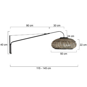steinhauer-wandlamp-elegantclassy-zwart-bamboemetaal-e27-4450zw-7