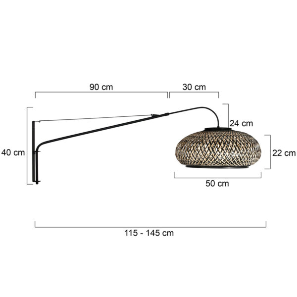 steinhauer-wandlamp-elegantclassy-zwart-bamboemetaal-e27-4450zw-7