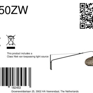 steinhauer-wandlamp-elegantclassy-zwart-bamboemetaal-e27-4450zw-8a