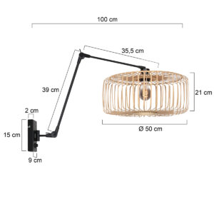 steinhauer-wandlamp-prestigechic-naturelzwart-bamboemetaal-e27-4574zw-7
