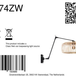 steinhauer-wandlamp-prestigechic-naturelzwart-bamboemetaal-e27-4574zw-8a
