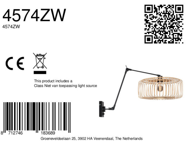 steinhauer-wandlamp-prestigechic-naturelzwart-bamboemetaal-e27-4574zw-8a