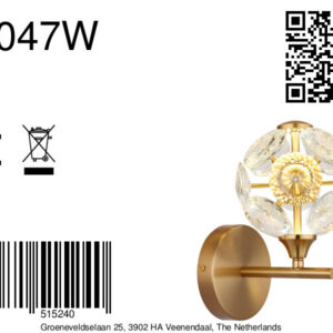 wandlampmetgoudenframeenkristalbolvirina-8a
