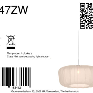 mexlite-hanglamp-haloswap-crème-textiel-e27-4547zw-8a