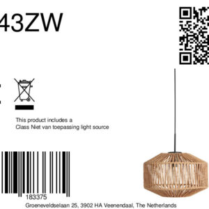 mexlite-hanglamp-haloswap-naturel-katoen-e27-4543zw-8a