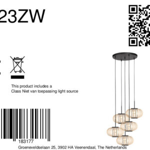 mexlite-hanglamp-haloswap-naturelzwart-bamboe-e27-4523zw-8a