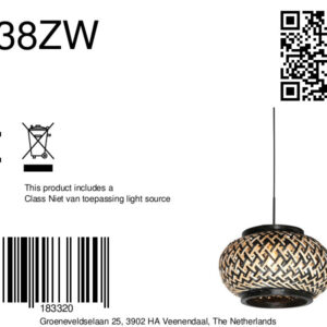 mexlite-hanglamp-haloswap-naturelzwart-bamboe-e27-4538zw-8a