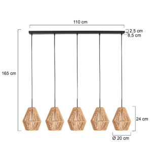 mexlite-hanglamp-haloswap-naturelzwart-katoen-groteeettafellamp-e27-4531zw-7