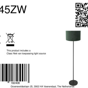 mexlite-vloerlamp-noor-groenzwart-metaaltextiel-ø30cm-e27-4445zw-8a