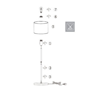 mexlite-vloerlamp-noor-groenzwart-metaaltextiel-ø30cm-e27-4445zw-9