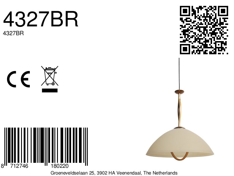 steinhauer-hanglamp-anthea-brons-glas-e27-4327br-8a