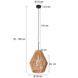 steinhauer-hanglamp-sparkledlight-naturel-katoen-e27-4484zw-7