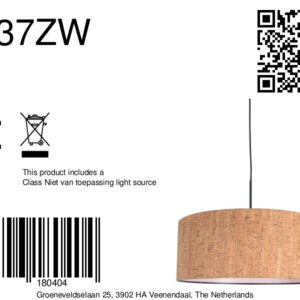 steinhauer-hanglamp-sparkledlight-naturel-metaaltextiel-ø50cm-e27-4337zw-8a