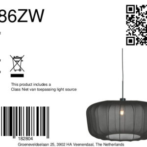 steinhauer-hanglamp-sparkledlight-zwart-textiel-e27-4486zw-8a